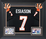 Boomer Esiason Authentic Signed Black Pro Style Framed Jersey BAS Witnessed