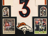 FRAMED DENVER BRONCOS DREW LOCK AUTOGRAPHED SIGNED JERSEY BECKETT COA