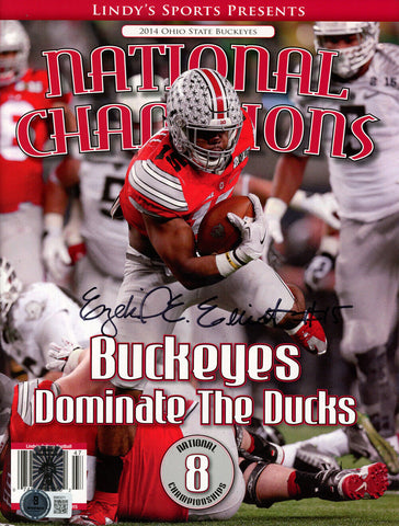 Ezekiel Elliott Signed Ohio State National Champions Magazine BAS 47493