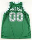 Robert Parish Signed Boston Celtics Shamrock #s Jersey (PSA COA) 4XNBA Champion