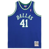 Dirk Nowitzki Autographed Mavericks Blue Authentic 1998-99 Jersey Fanatics