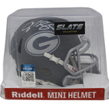 Champ Bailey Autographed/Signed Georgia Bulldogs Slate Mini Helmet Beckett 48646