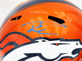 RUSSELL WILSON AUTOGRAPHED BRONCOS FLASH ORANGE FULL SIZE HELMET FANATICS 227938