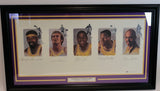 Lakers Legends Autographed Framed Litho (As Is) - PSA/DNA LOA