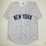 Autographed/Signed Ben Rice New York Pinstripe Baseball Jersey JSA COA