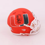 Jim Kelly Signed Miami Hurricanes Mini-Helmet (Beckett) Buffalo Bills HOF Q.B.