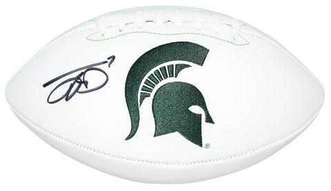 JAYDEN REED SIGNED MICHIGAN STATE SPARTANS WHITE LOGO FOOTBALL BECKETT