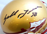 Sebastian Janikowski Signed FSU Seminoles Mini Helmet-Beckett W Hologram