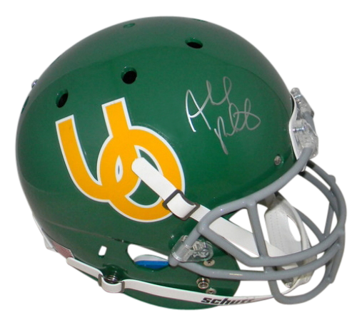 BOBBY MOORE AHMAD RASHAD AUTOGRAPHED SIGNED OREGON DUCKS FULL SIZE TB HELMET JSA