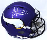 Cris Carter Autographed Minnesota Vikings F/S Speed Helmet-Beckett W Hologram