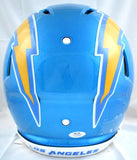 Austin Ekeler Signed Los Angeles Chargers F/S Flash Speed Authentic Helmet- PSA