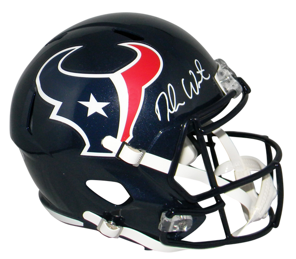 DESHAUN WATSON AUTOGRAPHED HOUSTON TEXANS FULL SIZE SPEED HELMET BECKETT