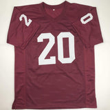 Autographed/Signed Billy Sims 78 Heisman Oklahoma Maroon College Jersey JSA COA