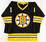 Johnny Bucyk Signed Boston Bruins Black Jersey Inscribed "H.O.F. 1981" (Beckett)