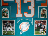 FRAMED MIAMI DOLPHINS DAN MARINO AUTOGRAPHED SIGNED JERSEY JSA COA