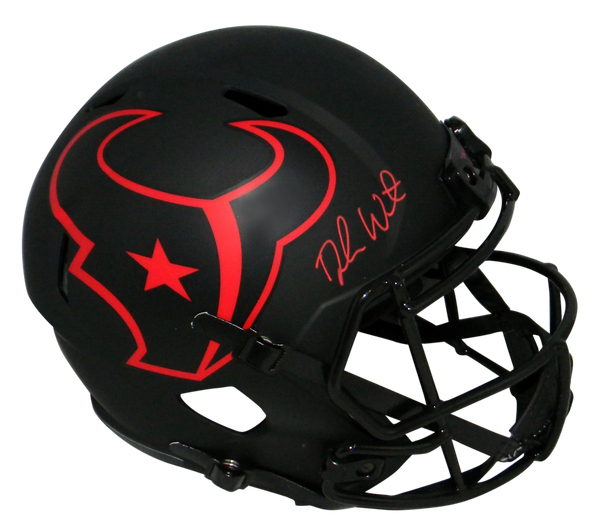 DESHAUN WATSON SIGNED HOUSTON TEXANS ECLIPSE FULL SIZE SPEED HELMET BECKETT