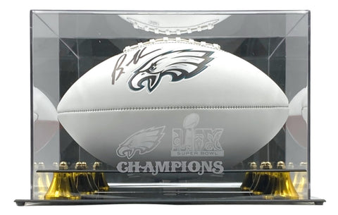 Brandon Graham Signed Eagles Logo Football JSA w/ Super Bowl 59 Case