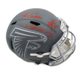 London, Pitts, Robinson, Cousin Signed Atlanta Falcons Speed Full Size TB Helmet