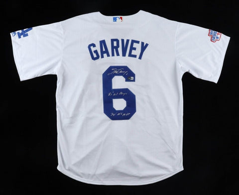 Steve Garvey Signed Los Angeles Dodgers Mitchell & Ness Jersey /Beckett/1st Base