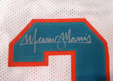 DOLPHINS MERCURY MORRIS AUTOGRAPHED WHITE JERSEY "1972 17-0" BECKETT QR 194359