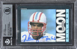 Oilers Warren Moon "HOF 06" Signed 1985 Topps #251 Rookie Card BAS Slabbed 2