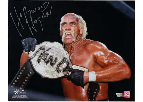 Hollywood Hulk Hogan Autographed WWE NWO Title Belt" 16" x 20" Photo Fanatics