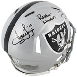 Raiders Howie Long & Maxx Crosby Signed F/S Speed Proline Helmet w/ case BAS Wit