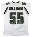 Brandon Graham Authentic Signed White Pro Style Jersey BAS Witnessed