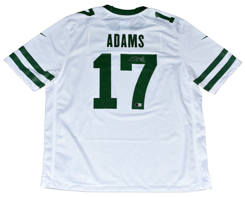 DAVANTE ADAMS AUTOGRAPHED NEW YORK JETS #17 WHITE NIKE JERSEY BECKETT