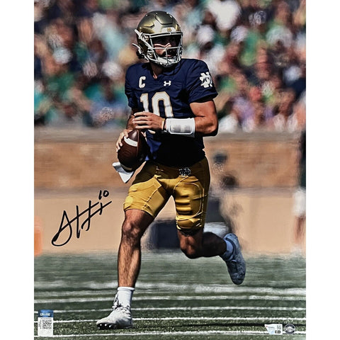 Sam Hartman Autographed/Signed Notre Dame Fighting Irish 16x20 Photo FAN 46957