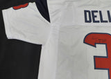 Houston Texans Tank Dell Autographed Signed White Jersey Beckett BAS QR #M26598