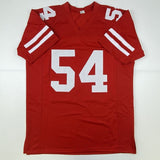 Autographed/Signed FRED WARNER San Francisco Red Football Jersey Beckett BAS COA