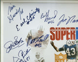 1968 Jets Super Bowl III Auto Framed 16x20 Photo 25 Sigs Namath PSA/DNA S06373