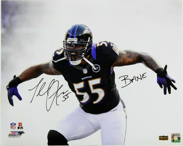 Terrell Suggs Signed Baltimore Ravens Unframed 16x20 Bane