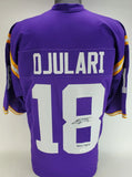 BJ Ojulari "Geaux Tigers" Signed LSU Tigers Purple Jersey (JSA COA) Cardinals LB