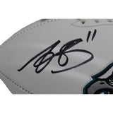 AJ Brown Autographed Philadelphia Eagles Logo Football Beckett 44973