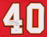 Mike Alstott Signed Tampa Bay Buccaneers Jersey (Beckett Holo) 6xPro Bowl F.B.