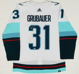 PHILIPP GRUBAUER Autographed Seattle Kraken Authentic White Jersey FANATICS