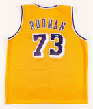 Dennis Rodman Signed Los Angeles Lakers Jersey (Beckett COA) 5xNBA Champion