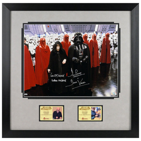 David Prowse, Ian McDiarmid Autographed Darth Vader Palpatine 11x14 Framed Photo