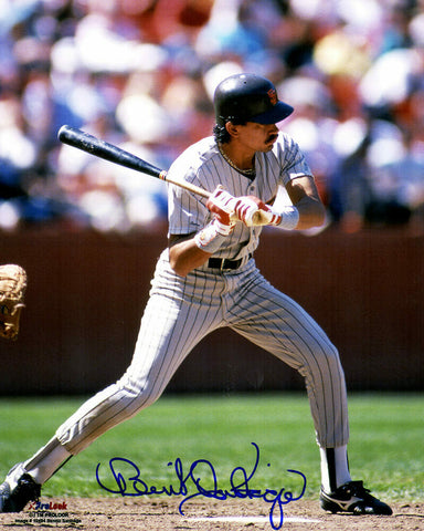 Benito Santiago Signed San Diego Padres Batting Action 8x10 Photo (SCHWARTZ COA)