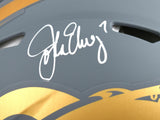 John Elway Signed Denver Broncos F/S Slate Speed Authentic Helmet-Beckett W Holo