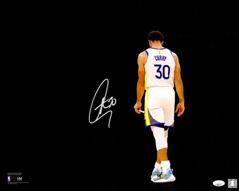 STEPHEN CURRY AUTOGRAPHED 16X20 PHOTO GOLDEN STATE WARRIORS SPOTLIGHT JSA 235693