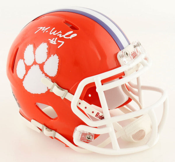 MIKE WILLIAMS SIGNED AUTOGRAPHED CLEMSON TIGERS SPEED MINI HELMET BECKETT