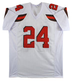 Nick Chubb Authentic Signed White Pro Style Jersey Autographed BAS Witnessed