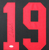 DEEBO SAMUEL (49ers black TOWER) Signed Autographed Framed Jersey JSA