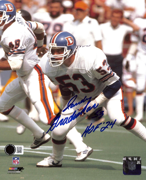 Randy Gradishar Autographed/Signed Denver Broncos 8x10 Photo Beckett 44619