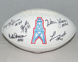 WARREN MOON JEFFIRES WHITE GIVINS RUN & SHOOT SIGNED HOUSTON OILERS FOOTBALL