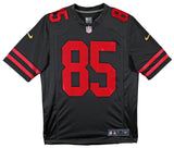 49ers George Kittle Authentic Signed Black Nike Limited Jersey BAS Witnessed