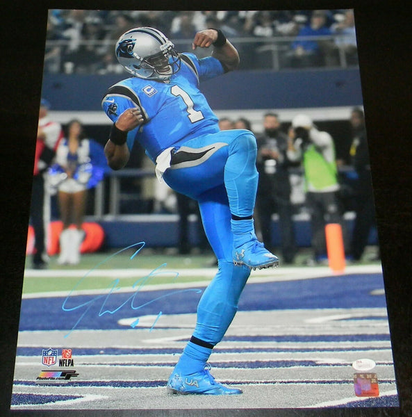 CAM NEWTON AUTOGRAPHED SIGNED CAROLINA PANTHERS 16x20 PHOTO JSA